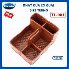 Khay Đựng Đũa Muỗng Nhà Hàng Quán Ăn Có Quai Kèm Khay Gia Vị Size Trung TL081