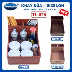 Khay Đựng Đũa Muỗng Nhà Hàng Quán Ăn Kèm Khay Gia Vị Size Lớn TL076