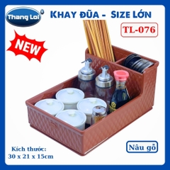 Khay Đựng Đũa Muỗng Nhà Hàng Quán Ăn Kèm Khay Gia Vị Size Lớn TL076