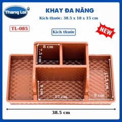 Khay đa năng nhựa thắng lợi đựng đũa muỗng, văn phòng phẩm, đồ nails TL085
