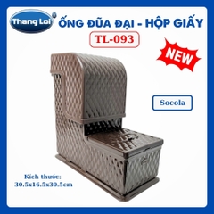Ống Đũa Đại Kèm Hộp Giấy Ăn Thắng Lợi TL-093 Nhựa Cao Cấp, Hộp Đựng Đũa Có Nắp Để Bàn Ăn