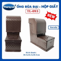 Ống Đũa Đại Kèm Hộp Giấy Ăn Thắng Lợi TL-093 Nhựa Cao Cấp, Hộp Đựng Đũa Có Nắp Để Bàn Ăn