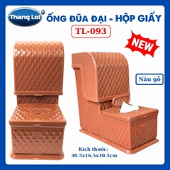 Ống Đũa Đại Kèm Hộp Giấy Ăn Thắng Lợi TL-093 Nhựa Cao Cấp, Hộp Đựng Đũa Có Nắp Để Bàn Ăn