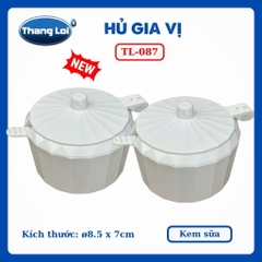 Hũ Đựng Gia Vị Có Muỗng 150ml Thắng Lợi TL-087 Nhựa PC Cao Cấp, Có Nắp Đậy - TL087