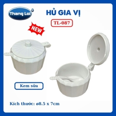 Hũ Đựng Gia Vị Có Muỗng 150ml Thắng Lợi TL-087 Nhựa PC Cao Cấp, Có Nắp Đậy - TL087