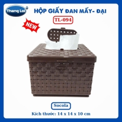 Hộp Đựng Khăn Giấy Vuông Nhựa PP Chính Phẩm Thắng Lợi – Size Đại 14x14x10cm- TL094
