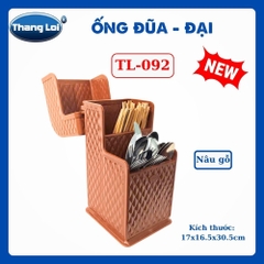 Ống Đũa Đại TL-092 Có Nắp Đậy Thắng Lợi, Kệ Đựng Đũa Muỗng Nĩa Cho Nhà Hàng Quán Ăn Quán Phở