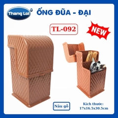 Ống Đũa Đại TL-092 Có Nắp Đậy Thắng Lợi, Kệ Đựng Đũa Muỗng Nĩa Cho Nhà Hàng Quán Ăn Quán Phở