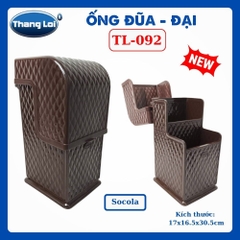 Ống Đũa Đại TL-092 Có Nắp Đậy Thắng Lợi, Kệ Đựng Đũa Muỗng Nĩa Cho Nhà Hàng Quán Ăn Quán Phở