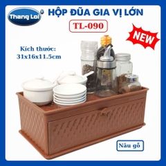 Hộp Đũa Gia Vị Lớn TL-090 Thắng Lợi, Khay Đựng Gia Vị Kèm Ngăn Đựng Đũa Muỗng Cho Nhà Hàng Quán Ăn