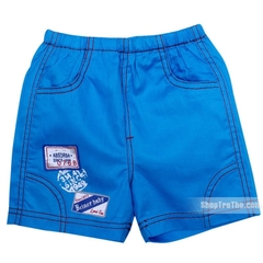 Bộ body bé trai màu kẻ xanh
