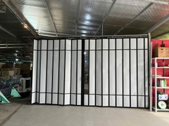Cửa xếp khung nhôm lá nhựa