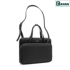Túi đeo chéo chính hãng TOMTOC Premium Theher Shoulder Bag - H22C1 cho Macbook 13-14 inch/Ultrabook 13 inch