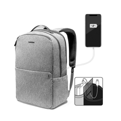 Balo chính hãng TOMTOC (USA) Casual School - A80-E01 cho Ultrabook 15.6 inch kèm cáp sạc ẩn cao cấp