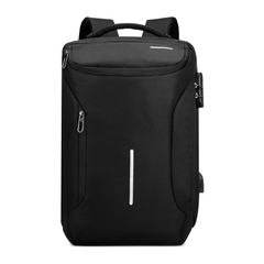 Balo du lịch đựng Laptop 15.6 inch nhiều ngăn, khóa mật mã, khe phone và cáp sạc ẩn tiện lợi
