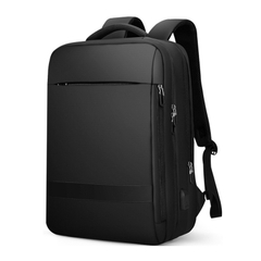 Balo đựng Laptop, Macbook 15.6 inch Mark Ryden 2 ngăn lớn mở 180 độ viền da kèm cáp sạc ẩn cao cấp
