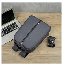 Balo đựng Macbook, Laptop 15 inch chống nước, cáp sạc ẩn, dây kéo giữa