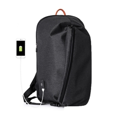 Balo thể thao đựng Laptop 15 inch TANGCOOL thiết kế viền chéo, chống trộm kèm cáp sạc ẩn cao cấp