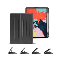 Bao da iPad Pro 12.9 inch chính hãng TOMTOC (USA) từ tính đa góc (Magnetic Kickstand) - B02-002 hỗ trợ sạc không dây APPLE PENCIL