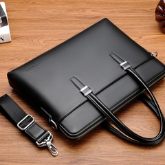 Cặp da công sở đựng Laptop Saqidaishu quai cầm nối dài mới lạ