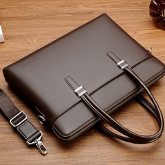 Cặp da công sở đựng Laptop Saqidaishu quai cầm nối dài mới lạ