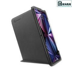 Bao da iPad Pro 12.9 inch M1 2021 chính hãng TOMTOC (USA) từ tính đa góc VERTICAL - B02-008 hỗ trợ sạc không dây APPLE PENCIL