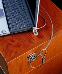 Khóa laptop TARGUS DEFCON Resettable T-Lock combo Cable Lock Polybag - PA410BX
