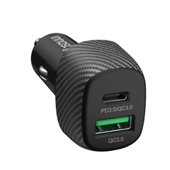 Sạc xe hơi 2 cổng Innostyle Poweron Speed PD/QC3.0 38W - IC38-2PDBLK
