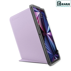 Bao da iPad Pro 12.9 inch M1 2021 chính hãng TOMTOC (USA) từ tính đa góc VERTICAL - B02-008 hỗ trợ sạc không dây APPLE PENCIL