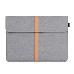 Túi chống sốc Laptop, Macbook Canvasartisan viền da kèm khe cắm bút và khe sạc cao cấp