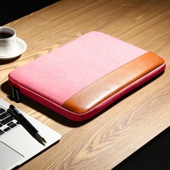 Túi chống sốc Macbook Air, Macbook Pro, Laptop BUBM phối da sang trọng