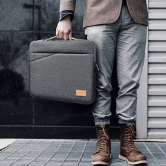 Túi chống sốc Macbook Air, Macbook Pro, Laptop sọc đan chéo kèm quai xách