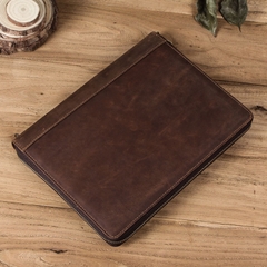 Túi da Padfolio tiện ích Contact Family đựng iPad Pro 10.5 inch da bò sáp nguyên miếng