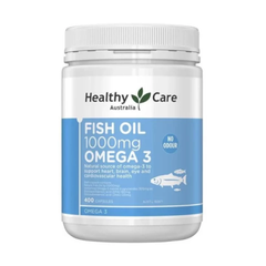 Dầu Cá Healthy Care Fish Oil Omega 3 1000mg Hàng Úc Lọ 400 Viên