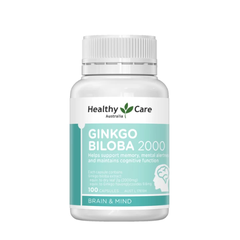 Viên Uống Bổ Não Healthy Care Ginkgo Biloba 2000mg Hàng Úc Hộp 100 Viên