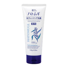 Sữa rửa mặt Ý Dĩ Hatomugi hỗ trợ trắng da (130g)