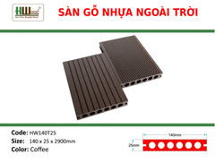 HW140T25 Coffee 140x25x2200 Lổ tròn