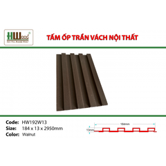 HW192W13ID Walnut 184 x 13 x 2950 Lam sóng