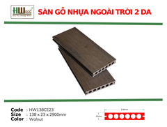 HW138CE23 Walnut 138x23x2900 2 Da