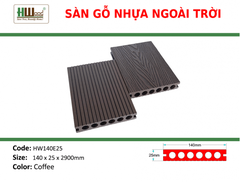 HW140E25 Coffee 140x25x2200Lổ tròn vân 3D