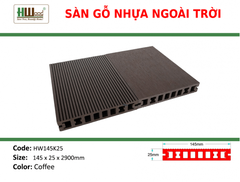 HW145k25 Coffee 145x25x2200 Lổ vuông