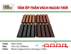 HW211W28 Wood 192x28x2900 Lam sóng