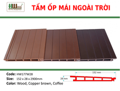HW177W28 Coffee 152 x 28 x 2900mm Mái lợp