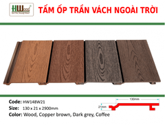 HW148W21 Dark Grey 130x21x2200 Phẳng vân 2D
