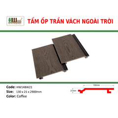 HW148W21 Coffee 130x21x2200 Phẳng vân 2D