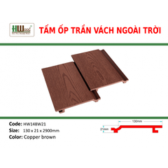 HW148W21 Copper Brown 130x21x2200 Phẳng vân 2D