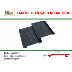 HW148W21 Dark Grey 130x21x2200 Phẳng vân 2D