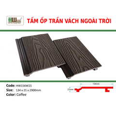 HW156W21 Coffee 134x21x2900 Phẳng vân 3D
