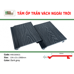 HW156W21 Dark grey 134x21x2200 Phẳng vân 3D