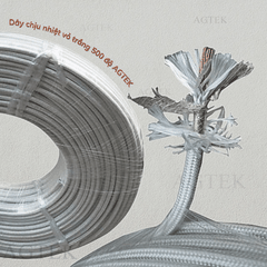 Dây Điện Chịu Nhiệt Vỏ Trắng 1x1 đến 500 độ AGTEK GN500 (100m/c)